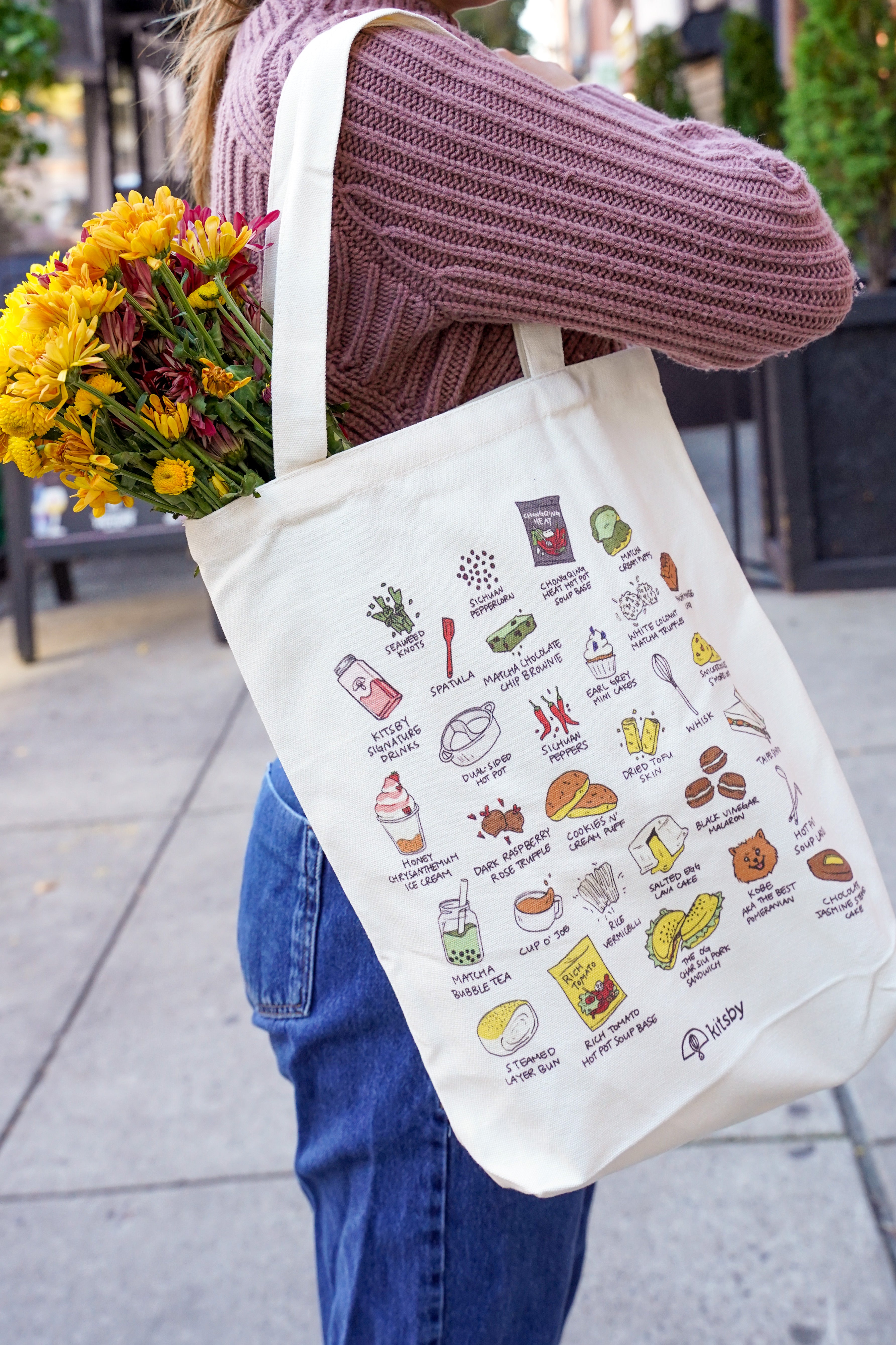 【送料&関税込】Maison KitsunAC Tote Bag With Logo CAFE KITSUNE TOTE BAG | Maison Kitsuné