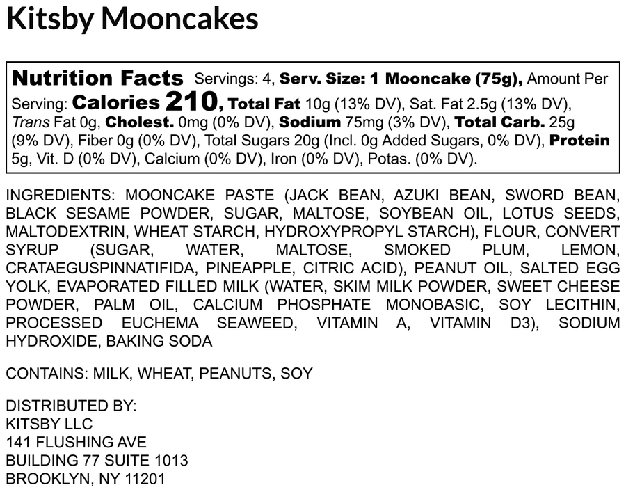 Kitsby All Star Mooncake Box Set - Includes 4 Mooncakes