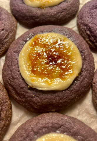 lovecookies.nyc - Creme Brulee Taro Milk Tea Cookie